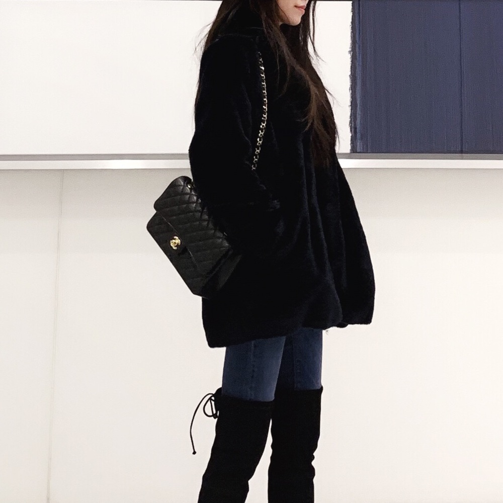 Faux fur coat